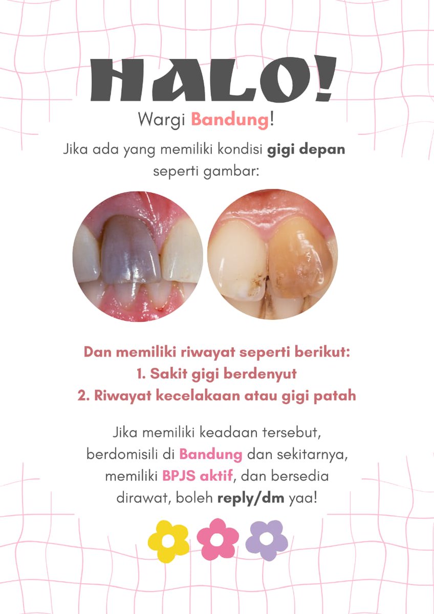 fii - koas gigi bdg cari pasien :) tweet media