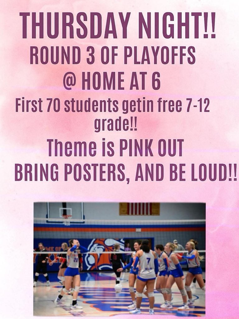 Game AT North Thursday night!

State Pass only! 
GoFan: gofan.co/event/4922831

#welcometotheshipyard
#rowthatvikingship
#GoNorth