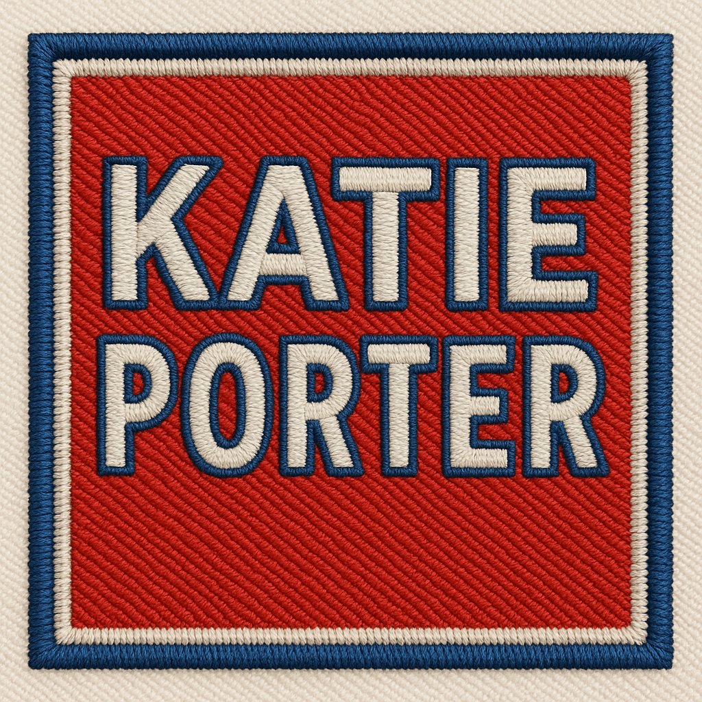 DigitEMB's tweet image. Katie Porter patch — crafted with detail, digitized with perfection. Another proud creation by DigitEMB! 🧵
📩 support@digitemb.com
#DigitEMB #EmbroideryDigitizing #KatiePorter #CustomPatch #EmbroideryArt #ThreadDesign #CreativeEmbroidery #EmbroideryDesign #PatchMaker✨