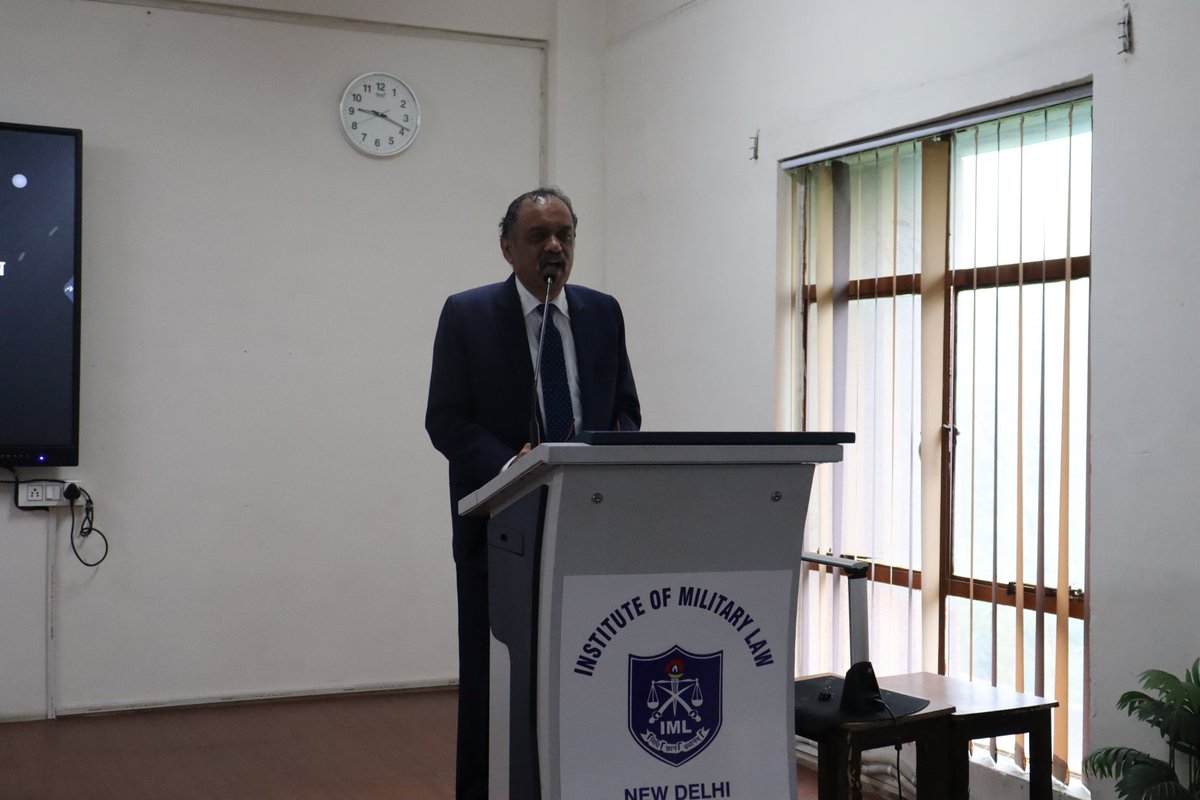 artrac_ia's tweet image. "𝐈𝐧𝐬𝐭𝐢𝐭𝐮𝐭𝐞 𝐨𝐟 𝐌𝐢𝐥𝐢𝐭𝐚𝐫𝐲 𝐋𝐚𝐰"

The Judge Advocate Basic Course commenced at Institute of Military Law, #IML, New Delhi on 08 Oct 2025.

21 Officers including Officers from Indian Navy, Indian Coast Guard and Officers from Friendly Foreign Countries, #FFC of