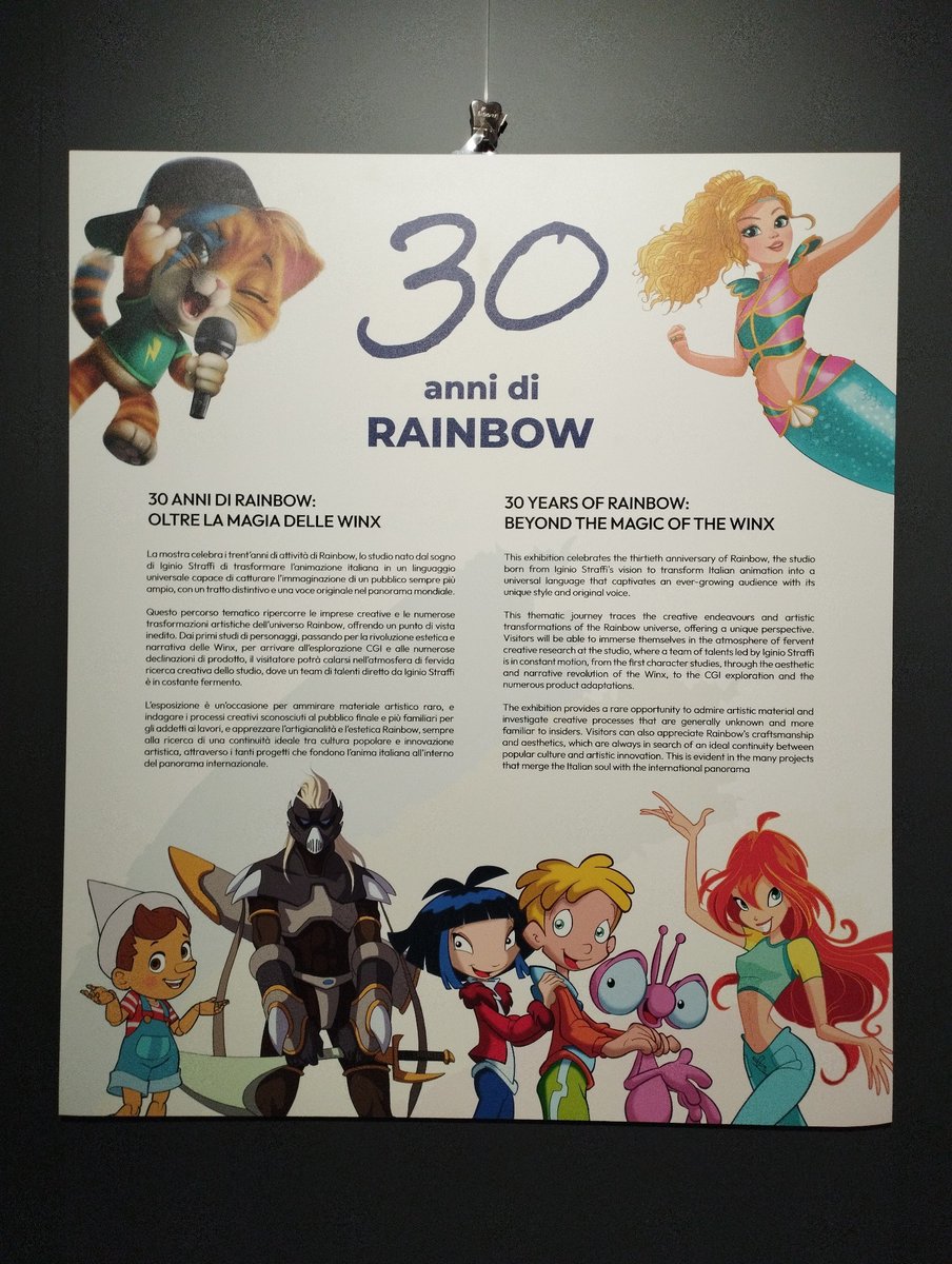 huntikfrance's tweet photo. Sur Tumblr, persa-tra-i-miei-pensieri a partagé plusieurs photos de l'exposition "Oltre la magia delle Winx - 30 anni di Rainbow" qui se déroule actuellement au CLAP Museum de #Pescara !
#HuntikFrance #Huntik #HuntikSecretsAndSeekers #CLAPMuseum #RainbowSpA #30AnniDiRainbow https://t.co/MT2mTcsDFp
