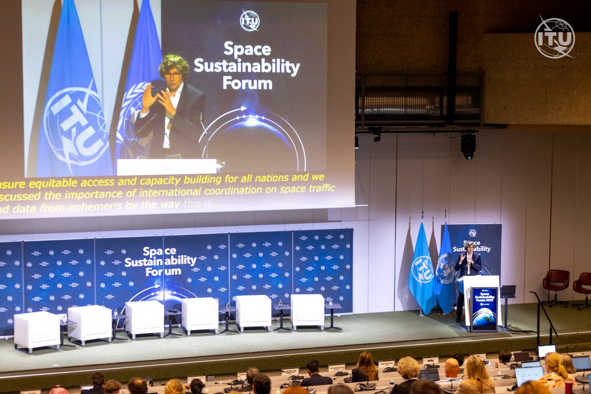 tlamanauskas's tweet image. Closed @ITU Space Sustainability Forum 2025 w/ 4,500+ participants
As the sector grows 2x faster than global economy,space gets crowded (13k🛰 &amp;amp;140m debris)
#SpaceSustainability &amp;amp;collab for a safe, clean &amp;amp;interference-free space is🔑to deliver for generations to come🚀
#ITUSSF