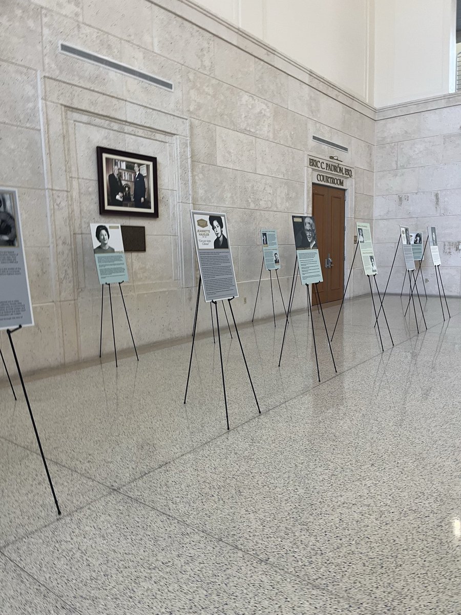 Last Friday, FIU Law was proud to host the opening reception of the exhibit Luminarias: A Portrait of the First Generation of Latina Lawyers. This traveling exhibit displays the accomplishments of the first Latina lawyers in the United States since 1880.
 
Dolores Atencio, former