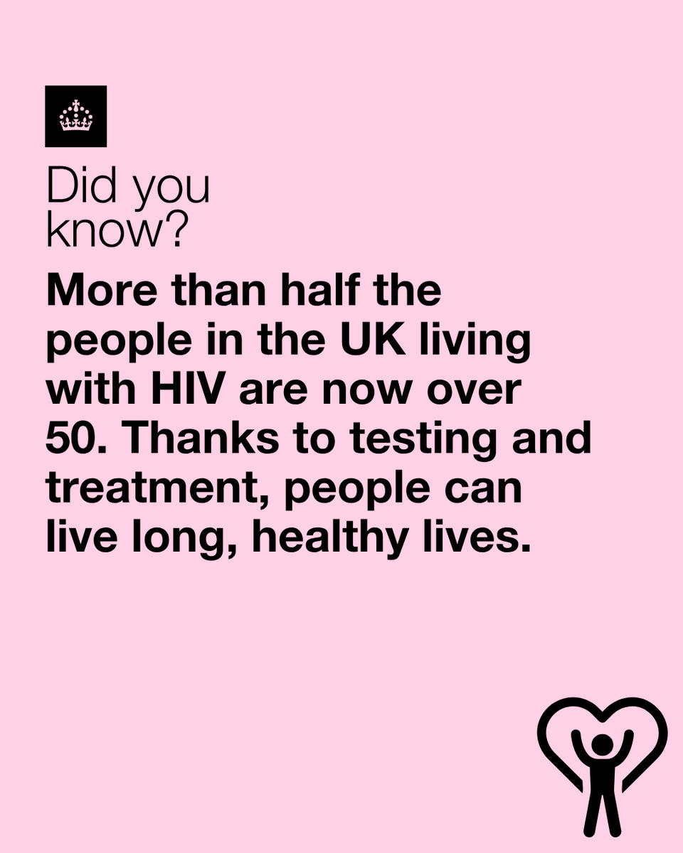 If you test positive for #HIV, treatment is highly effective, and most can expect to live a long, healthy life.

Early diagnosis can be lifesaving, so please get tested regularly if you’re sexually active.

Visit the NHS website to check your options: nhs.uk/conditions/hiv…