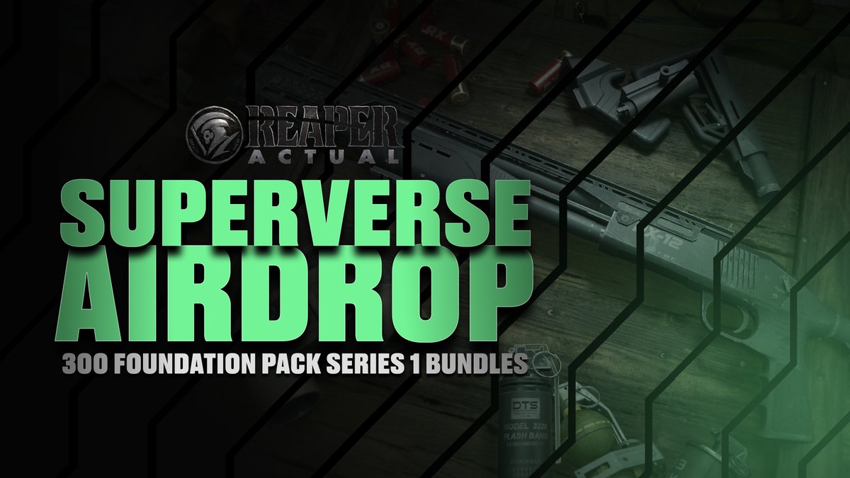 300 Super Stakers have been randomly chosen for a <a href="/ReaperActualW3/">Reaper Actual Web3</a> airdrop 🪂

These "Foundation Pack Series 1" Bundles are NFTs that include access to the game, a special Discord role, playtest access, and more perks dropping soon!

Were you lucky enough to get one? 👇