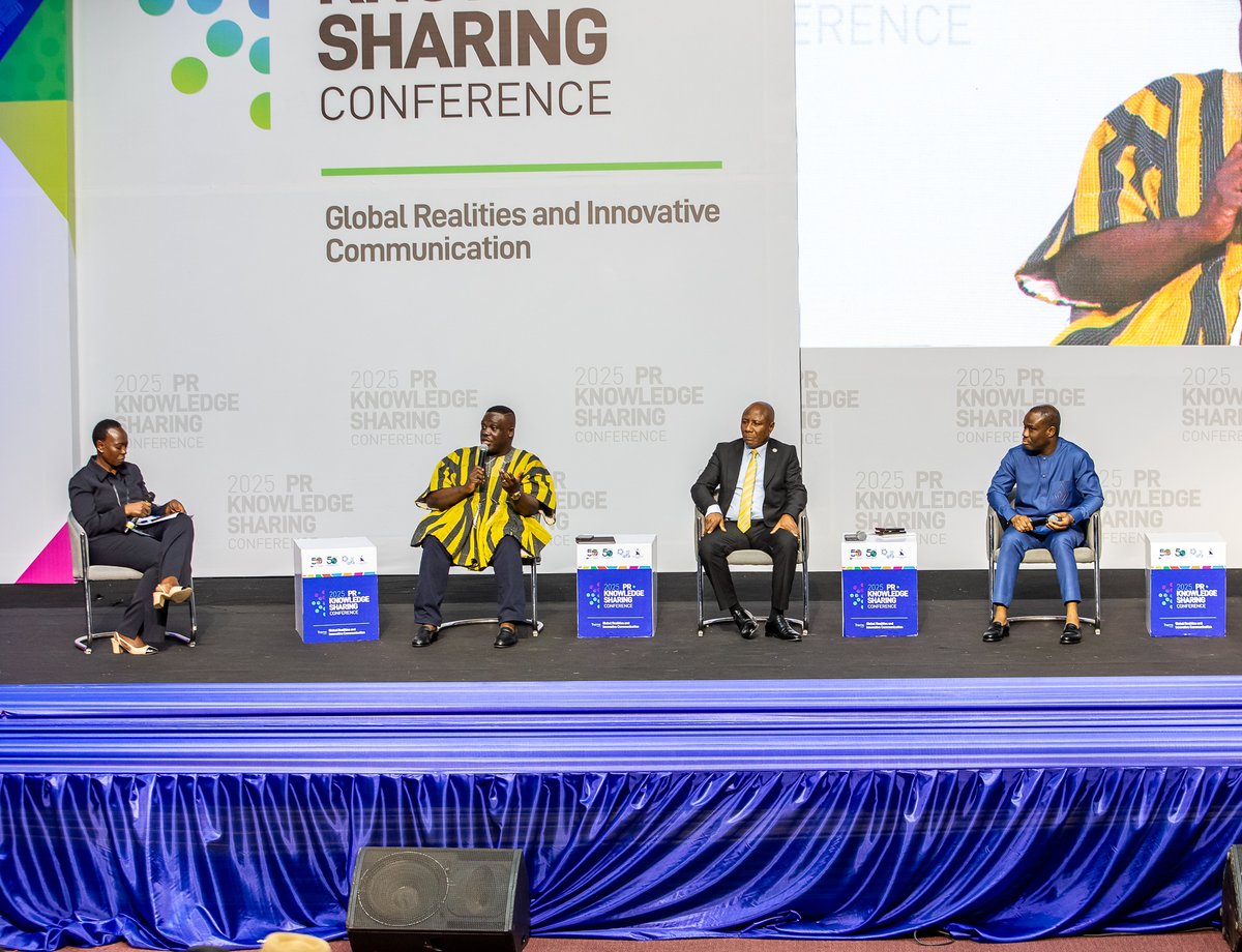 Africa is taking the lead! The Ministerial Roundtable explored how AI, governance, languages &amp; leadership can shape our digital future.

#PRKSC2025 #IPRGhana #MinisterialRoundtable #AI #AfricaOnTheGlobalStage #Innovation #PublicRelations