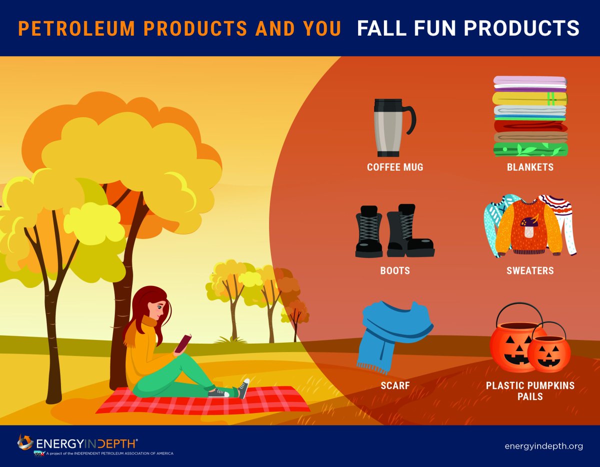 🥾🍂It's beginning to feel like fall in the Natural State! Boots, mugs, bikes, blankets &amp; more are made possible with petroleum-based materials. Whether exploring trails or relaxing by the lake, petroleum helps you enjoy the great outdoors in comfort and safety. <a href="/EnergyInDepth/">Energy In Depth</a>