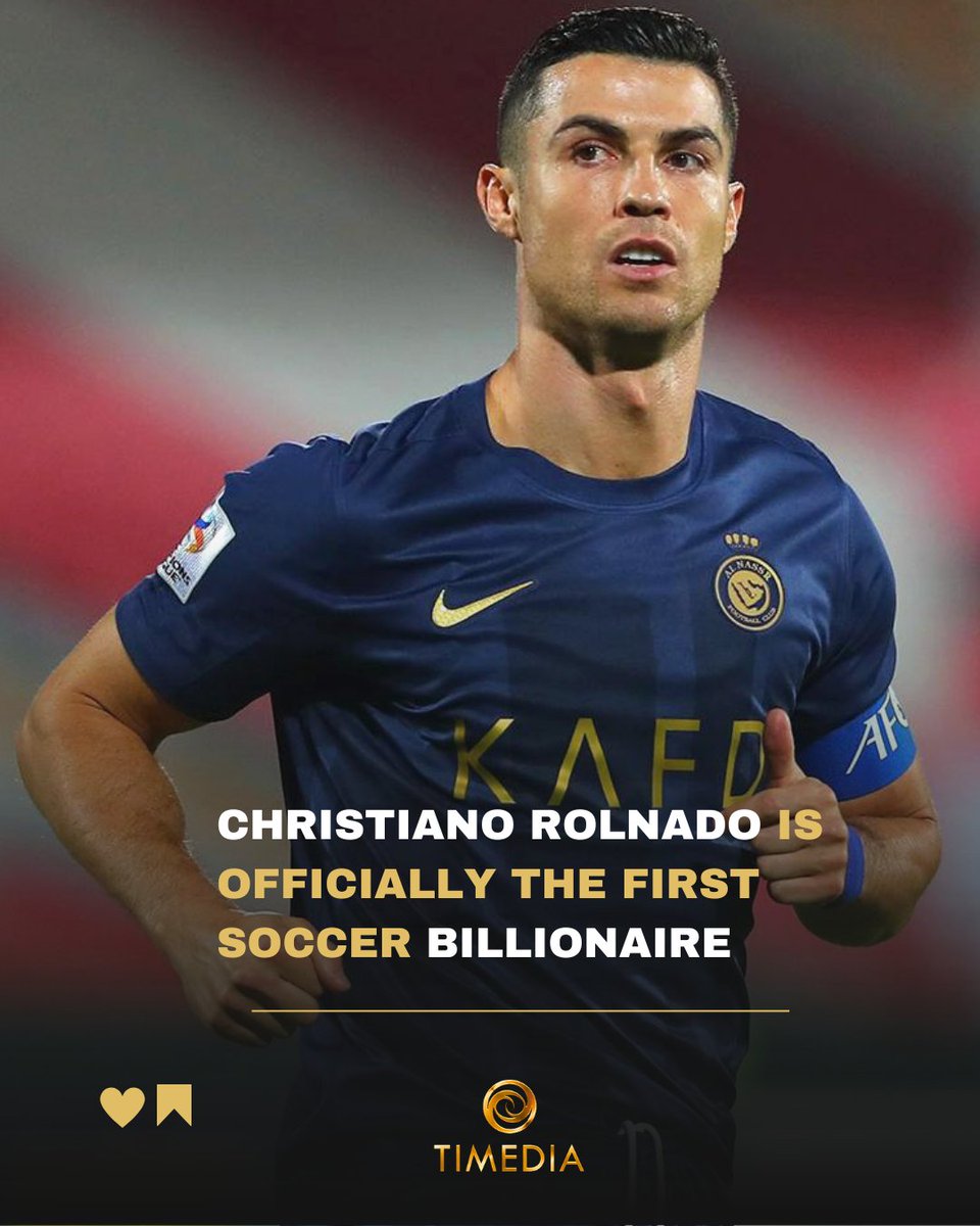 Christiano Rolnado has become the first soccer billionaire player with a net worth of $1.4 billion  according to <a href="/business/">Bloomberg</a>

#cr7 #christianoronaldo #soccer #football