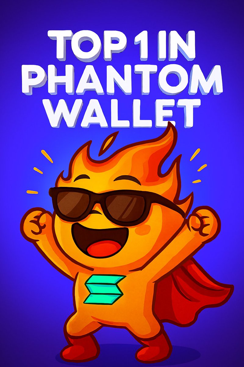 incinerator_sol's tweet image. 🔥 Burnie just hit LEGEND status 🔥
  
Ranked #1 on Phantom Wallet and flexing like a Solana superhero.  

Cape on, shades locked, and the blockchain blazing with energy 😎  

This isn’t just a win—it’s a signal:  
the fire is real and the ecosystem is watching.  

#BurnieTop1…