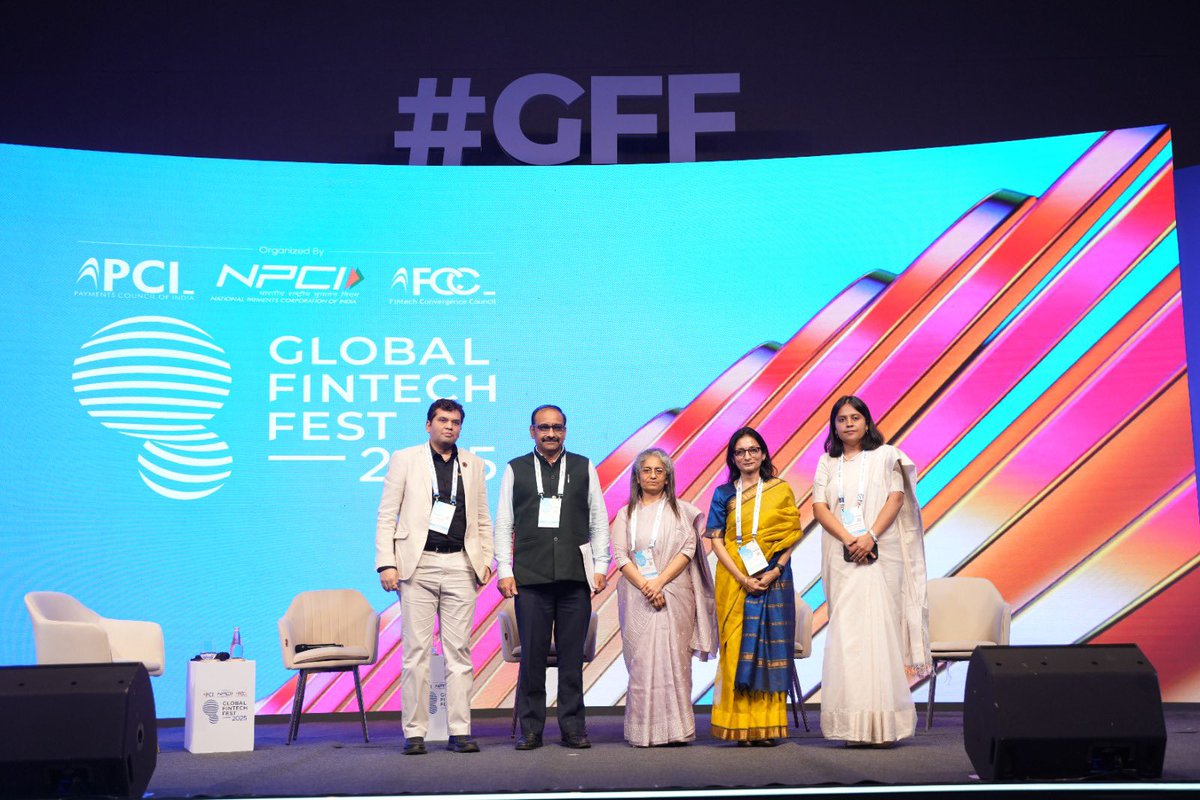 UIDAI's tweet image. The session on ‘Leveraging the DPIs for Accreditation of Investors’ highlighted how Aadhaar-enabled DPIs can help build a robust, transparent, and inclusive framework for investor verification.
#Aadhaar #GFF #GFF2025 #GlobalFintechFest