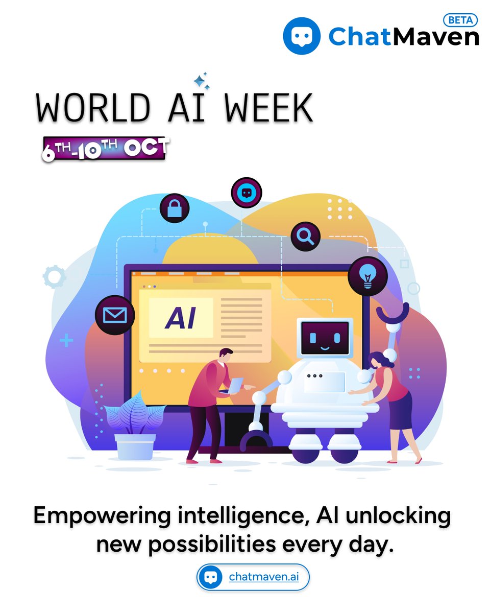 chatmaven_ai's tweet image. Shaping the future with intelligent innovation, where technology learns, adapts, and evolves. 🤖✨
For AI-powered IT solutions, reach us at ⬇️
🌐 futuristic5.com
📩 hello@futuristic5.com
#WorldAIWeek #ChatMaven #FutureReady #Futuristic5 #Innovation #AI