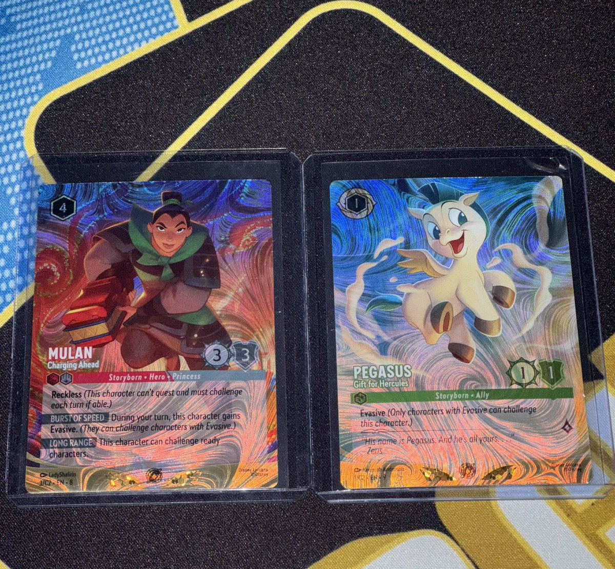 🚨 GIVEAWAY TIME 🚨 

I’m giving away BOTH of these beautiful cards to someone who: 

1️⃣ Like, repost and follow me!
2️⃣ That’s it! Comment for good luck 🍀 

It’s your choice to get them if you were unable to attend #DLCBologna! 

⏰ Ends on 17 October ⏰ 
#Disney #Lorcana