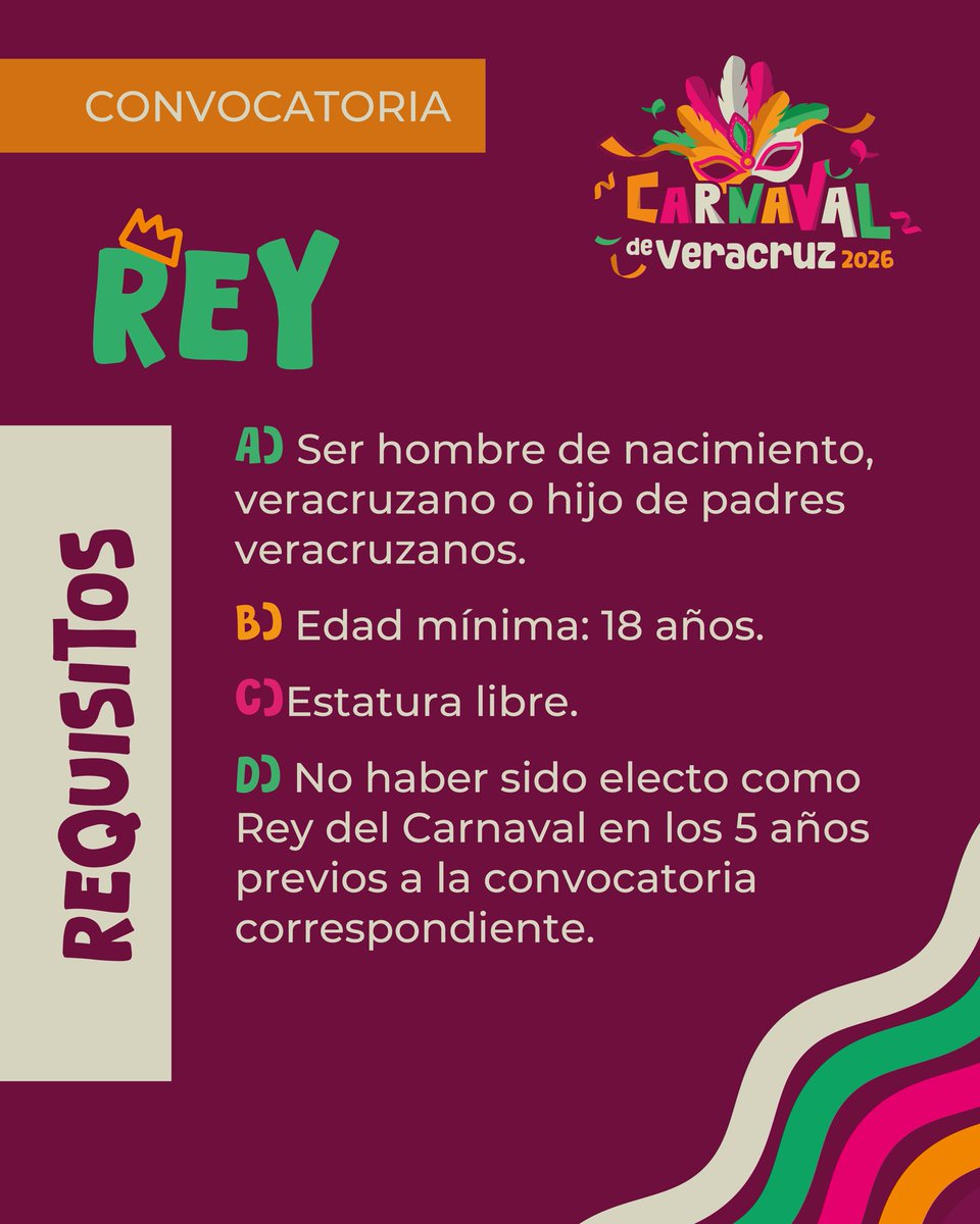 carnaval_ver's tweet photo. 💖 ¡Vive y celebra en el Carnaval de Veracruz 2026, el más alegre del mundo! 🌈 https://t.co/4kzlf344qA
