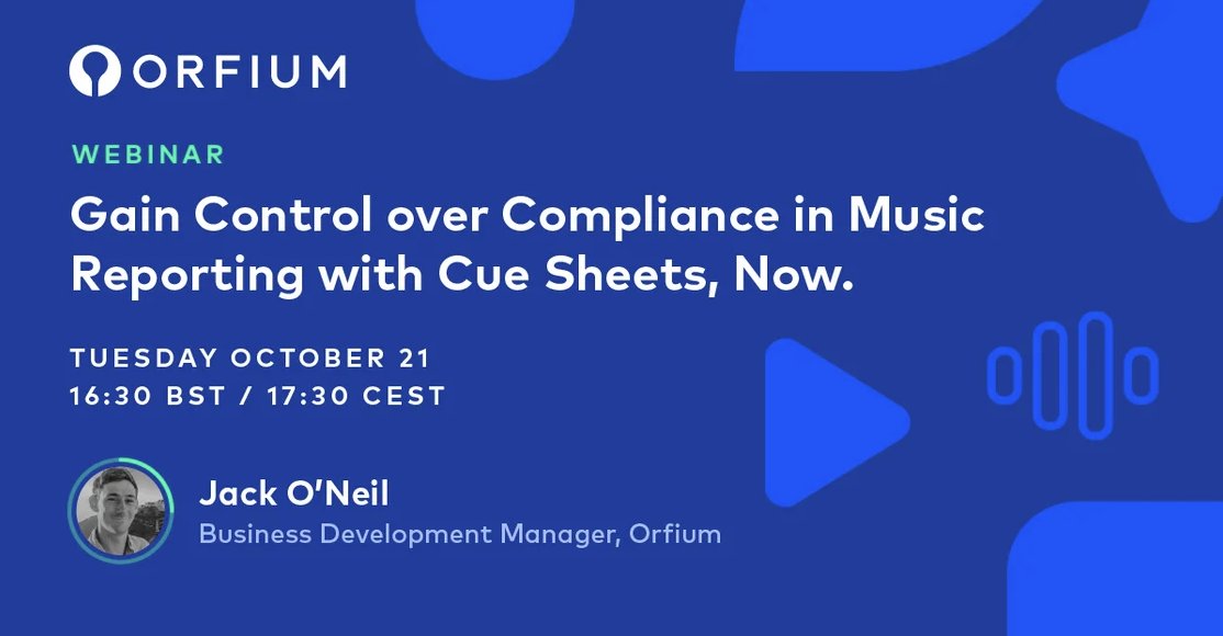Manual cue sheets = slow + risky.

Learn how to take control of music reporting in our free webinar:

🗓️ Oct 21, 16:30 BST

Automate, centralize &amp; stay compliant with Soundmouse.

👉 Register: bit.ly/4nJbGG9

#MusicTech #Broadcast #Compliance #Orfium#Soundmouse