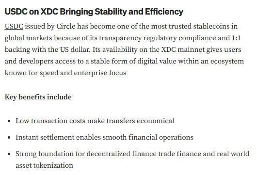 $XDC Mainnet introduces native USDC + CCTP V2

💸 Instant transactions
💎 Transparent &amp; secure
🔗 Cross-chain simplified

🔗medium.com/@rajumalekar00…

#XDC #CryptoAdoption #BlockchainTech <a href="/XDCNetwork/">XDC Network</a> #BTC #ETH #XRP #BlueJays #viral #WatfordFC #TimnasDay #War2 <a href="/USDC/">USDC</a>