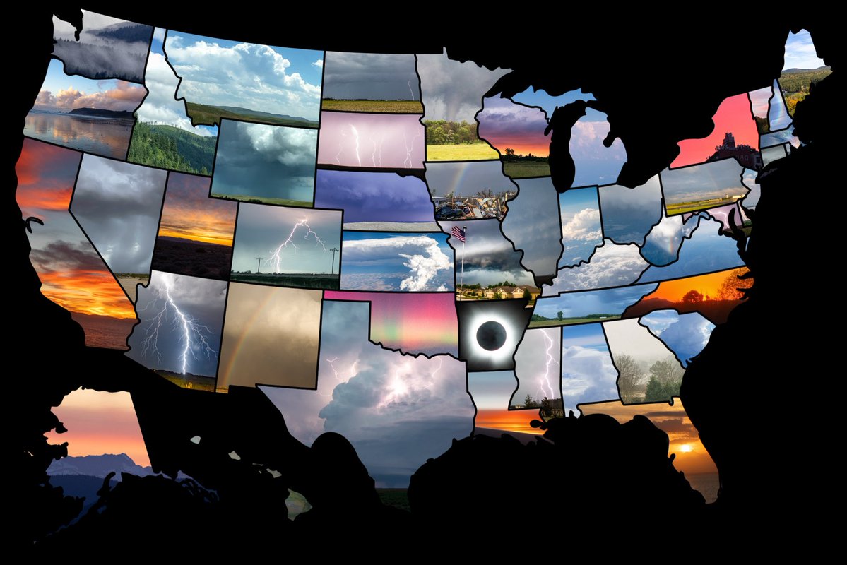 AZStormChase's tweet image. The United States of Weather: the best weather related photo I have taken in each state! #wxtwitter