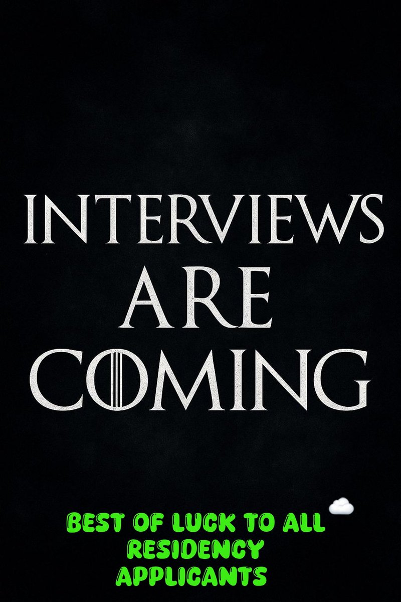 𝗜𝗻𝘁𝗲𝗿𝘃𝗶𝗲𝘄𝘀 𝗮𝗿𝗲 𝗖𝗼𝗺𝗶𝗻𝗴....
Match Applicants! 
It’s just the beginning of the season!
Don’t stress if the interview invites are slow to roll in or only a few have arrived so far. Stay focused, keep the faith, and hang tight, your time is coming.

#Match2026