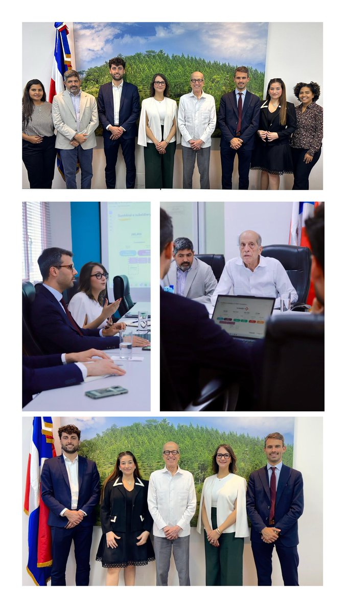 MelinaSantosV's tweet photo. Agradezco al Sr. @Max_Puig y al equipo del @CambioClimaRD por recibirnos y dialogar con @VINCIConcess y #SunMind sobre adaptación, mitigación y la #COP30 🌎
Desde mi rol regional en VINCI seguimos impulsando la acción climática en #LatAm y #Caribe. https://t.co/KQnRHIdupm