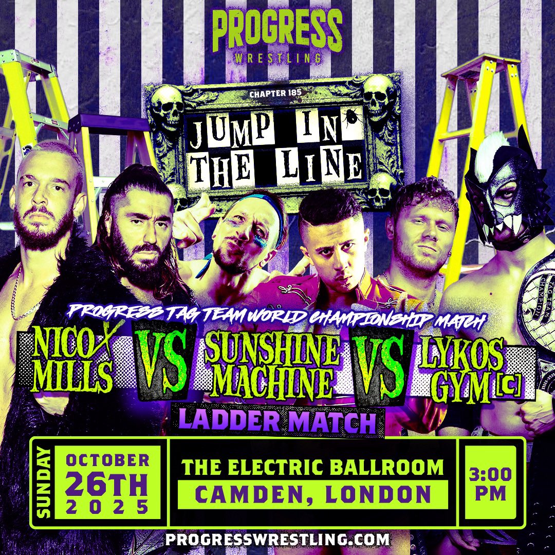 ThisIs_Progress's tweet image. Two huge matches already announced for JUMP IN THE LINE.

We will be revealing our DEBUTING Tag Team on the card tomorrow at 5pm.

Any guesses?!!