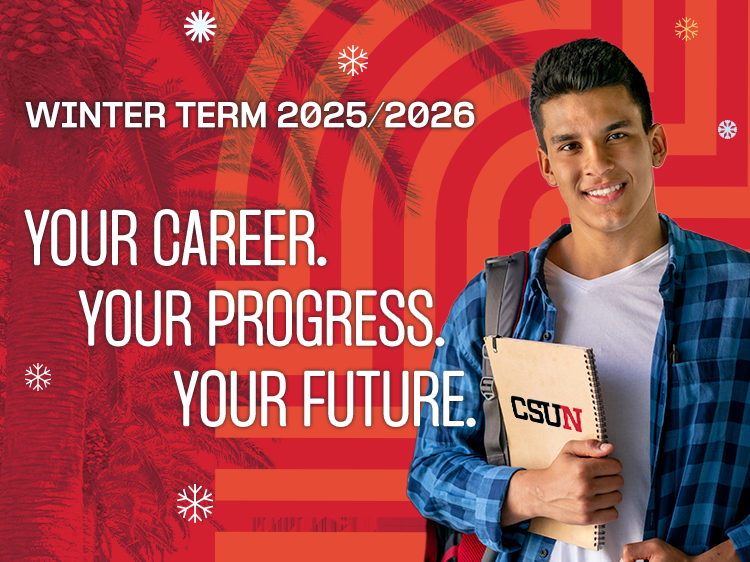 csun_tseng's tweet image. Explore new possibilities this winter with CSUN!
Take an online class Dec. 22–Jan. 16 to earn units or build new skills.

CSUN students: Register now.
Visiting students: Registration opens Oct. 14.

Explore classes and enroll today: go.csun.edu/Winter