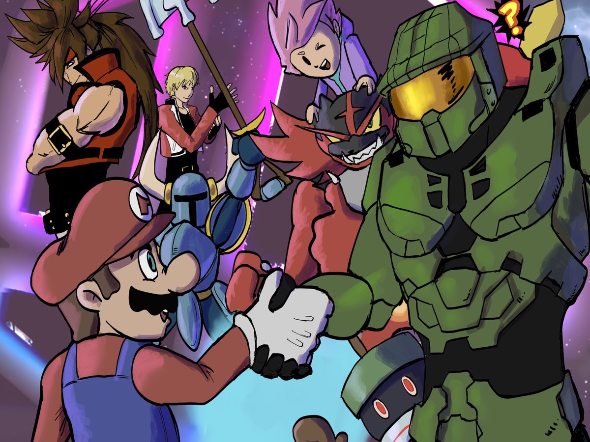After713Art's tweet photo. REX 0. @Smash_REX 

#afterthoughtart #supersmashbros #smashbrosmods #supersmashbrosrex #supermario #halo #mother3 #illustration https://t.co/X3bOzstZIs