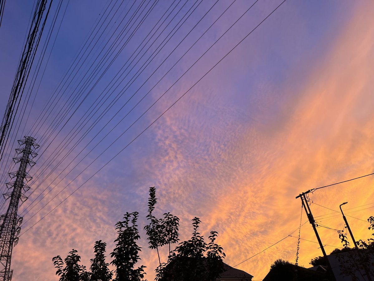 yuuponcho's tweet photo. #夕空 #雲 https://t.co/lilmMweCZX