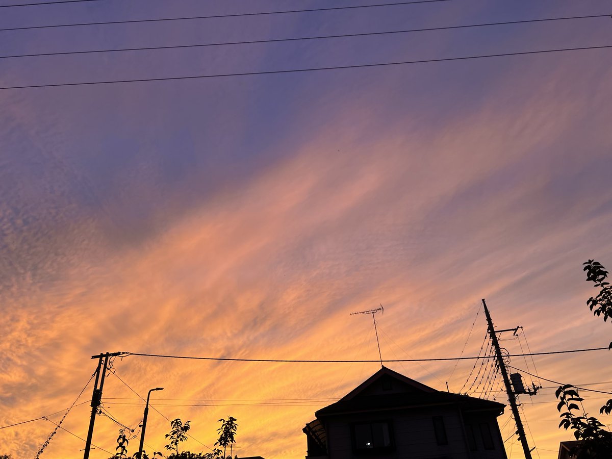yuuponcho's tweet photo. #夕空 #雲 https://t.co/lilmMweCZX