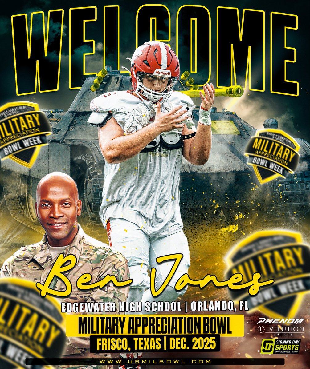 joeray36's tweet photo. Ben Jones, Welcome to The Military Appreciation Bowl this December at The Ford Center home of the Dallas Cowboys. https://t.co/gKDvrXsMA6