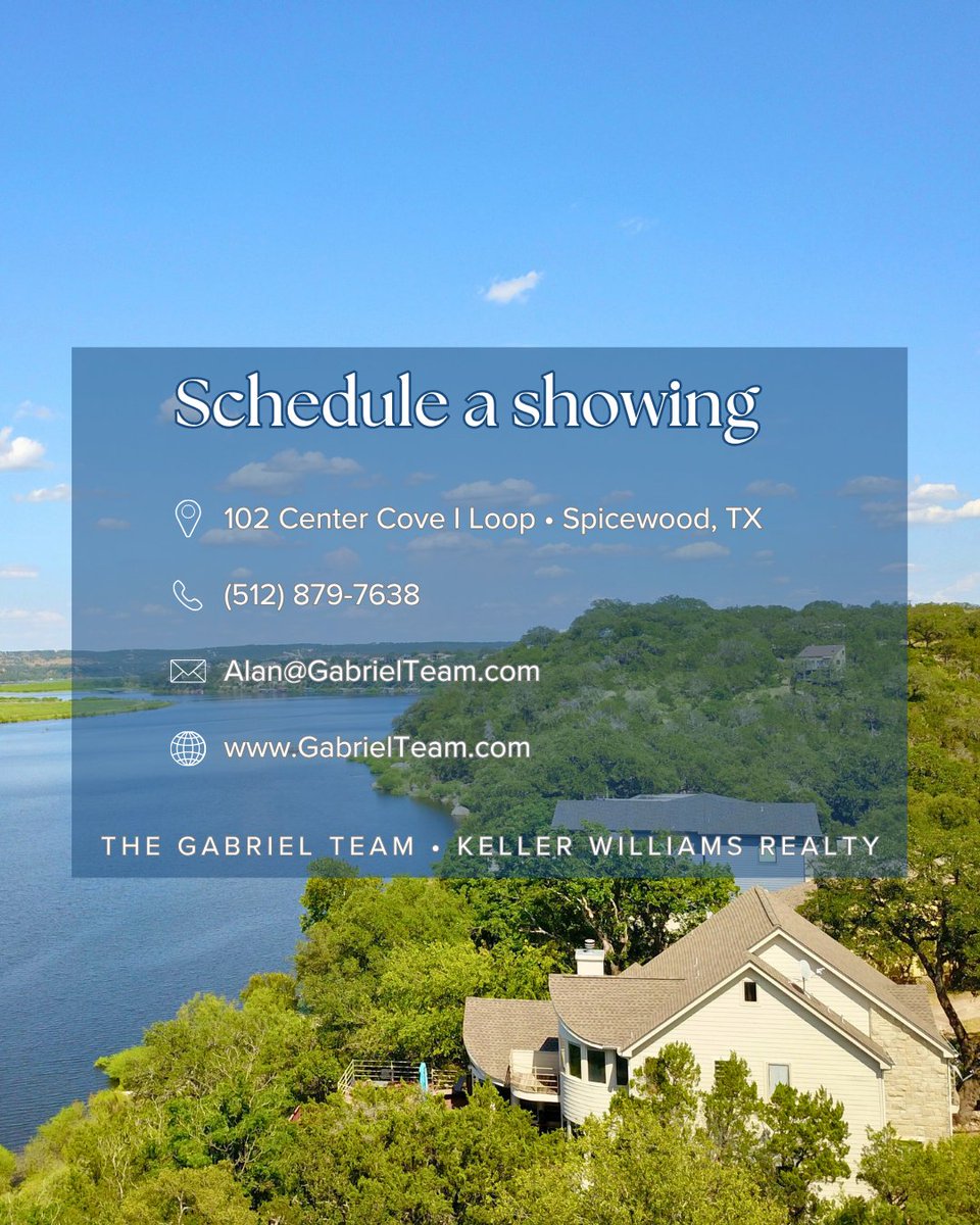 Presenting panoramic Lake Travis views, shoreline access, and a bonus adjacent lot. — 102 Center Cove I Loop, Spicewood TX | $1,250,000 LakeTravisRetreat.com