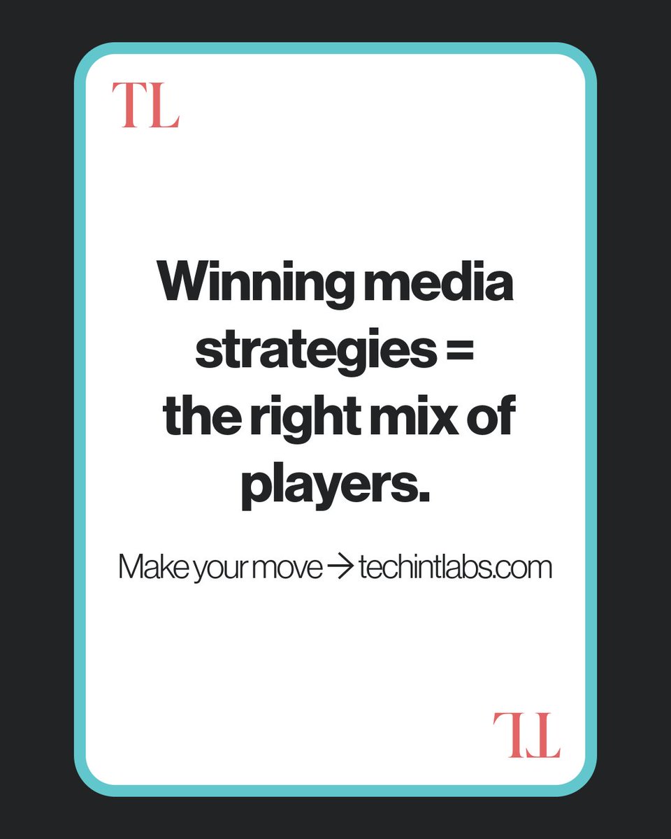 TechintLabs's tweet image. The perfect media mix = teamwork.

But what’s the one channel that always makes your starting lineup?

#MediaAgency #DigitalAdvertising #AdvertisingAgency #MarketingStrategy #AgencyGrowth #MediaMix