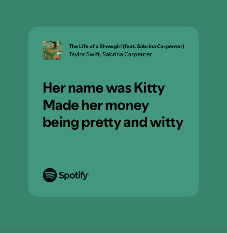 grande taylor dedicandole tloas a la kitty 🙏🏻