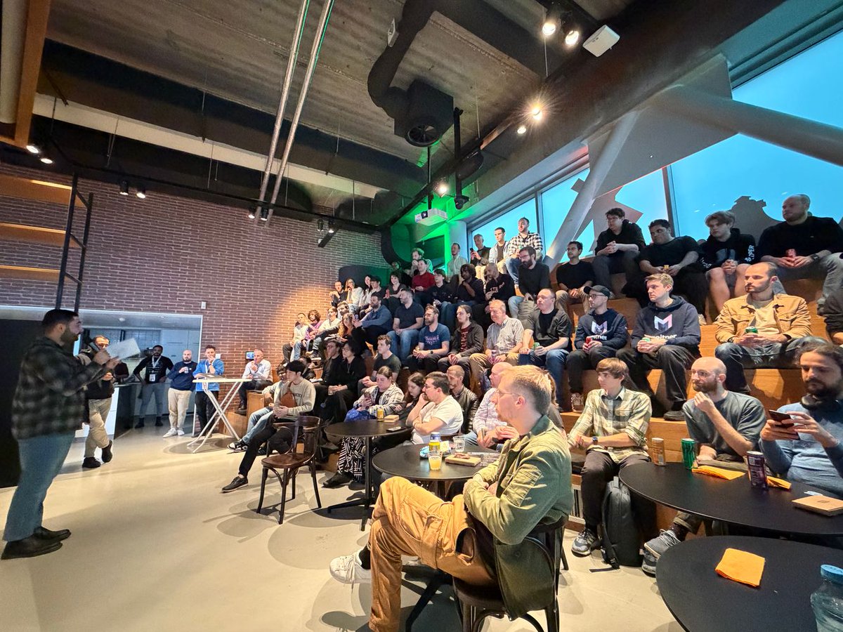 ViteConf (@viteconf) on Twitter photo And here we go! <a href="/re_baar/">Reza Baar</a> is kicking off the official <a href="/vite_js/">Vite ⚡</a> Community Night at @Funda 🎉 And here we go! <a href="/re_baar/">Reza Baar</a> is kicking off the official <a href="/vite_js/">Vite ⚡</a> Community Night at @Funda 🎉