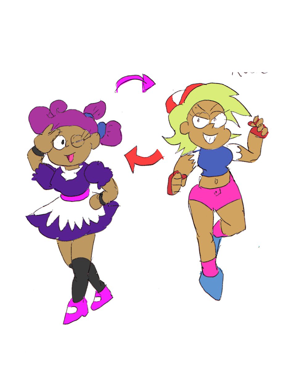 Alexand57385194's tweet photo. #okkotober2025
Day 8: Personality Swap
Now we switch the personality of Enid and Elodie #okkoletsbeheroes
#okkoletsbeheroe #okko https://t.co/NOs7fCpwzw