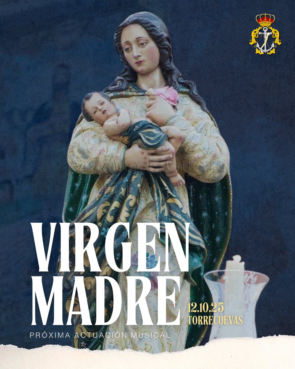 El próximo domingo 12 tenemos una cita en Almuñécar. Nuestros sones acompañarán, un año más, a la Virgen Madre de Torrecuevas.

#𝑺𝒖𝒆𝒏𝒂𝑳𝒂𝑬𝒏𝒄𝒂𝒓𝒏𝒂𝒄𝒊𝒐́𝒏 #𝑺𝒖𝒆𝒏𝒂𝑨𝒍𝒎𝒖𝒏̃𝒆́𝒄𝒂𝒓
