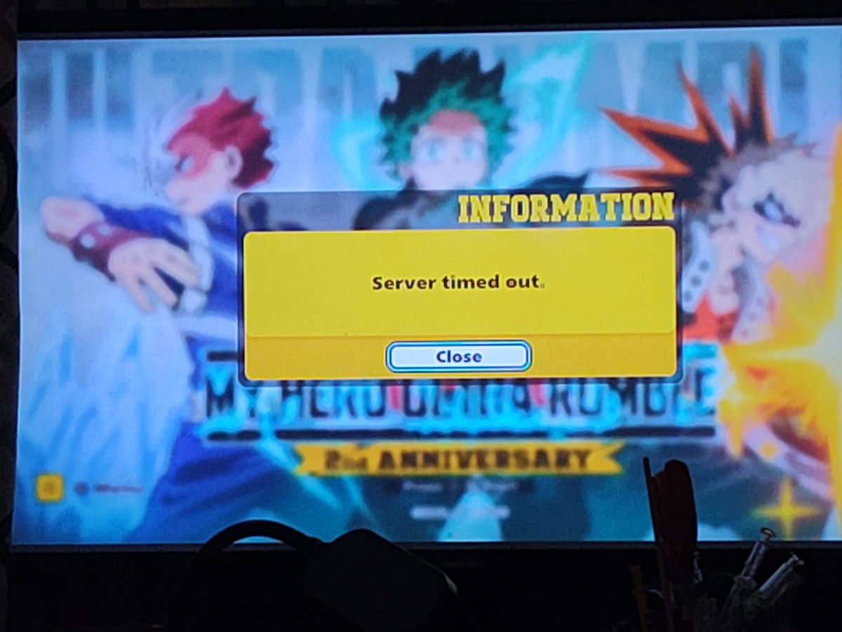 ace_hops's tweet photo. @MyHeroUR you guys said the issue is fixed why is switch and pc having the same issue explain this please https://t.co/Zc7OKVWYBM