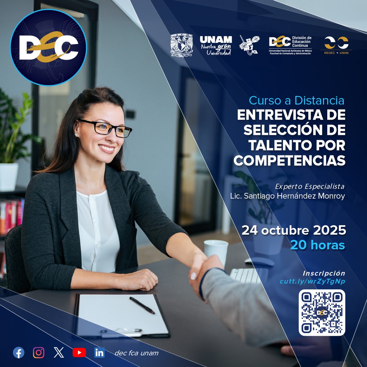 Curso a distancia “Entrevista de Selección de Talento por Competencias”

📝 Inscríbete: cutt.ly/wrZyTgNp
ℹ️ Para mayores informes: cutt.ly/CrlDqTAm

#EntrevistaPorCompetencias #SelecciónDeTalento #ReclutamientoEfectivo #GestiónDelTalento #IAEnRecursosHumanos