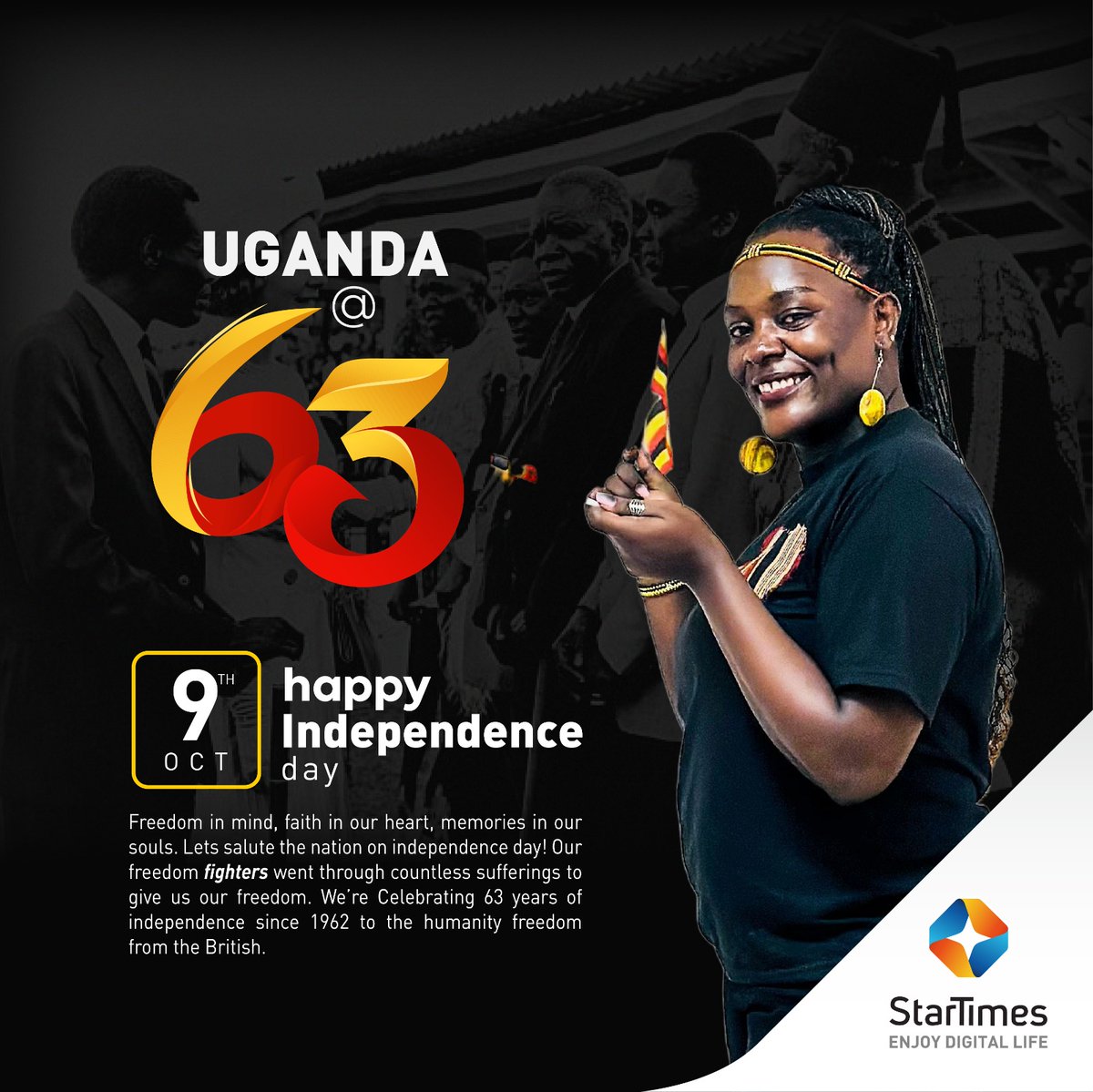 StarTimesUganda's tweet image. We requested our staff to  dress in a touch of African wear as we showcase our rich culture and unity to make the day colorful and full of pride! We were impressed!👏🤝

9th October  | 𝐇a𝐩p𝐲  𝐈n𝐝e𝐩e𝐧d𝐞n𝐜e  D𝐚y  U𝐠a𝐧d𝐚 🇺🇬

#StarTimesUg #StarTimes #HappyIndependenceDay