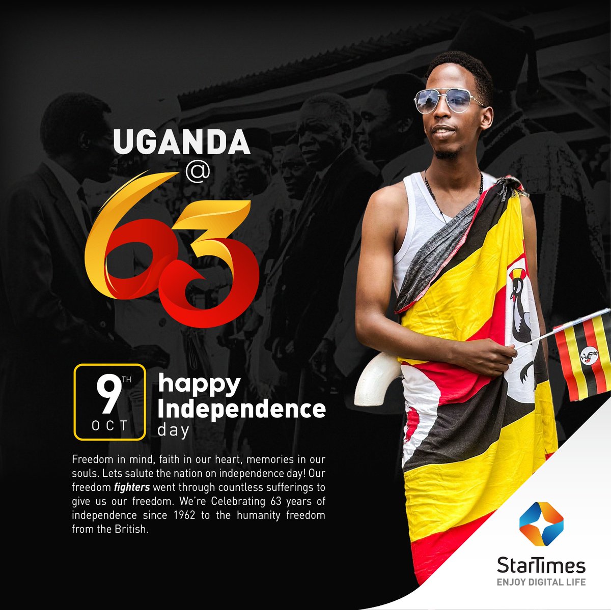StarTimesUganda's tweet image. We requested our staff to  dress in a touch of African wear as we showcase our rich culture and unity to make the day colorful and full of pride! We were impressed!👏🤝

9th October  | 𝐇a𝐩p𝐲  𝐈n𝐝e𝐩e𝐧d𝐞n𝐜e  D𝐚y  U𝐠a𝐧d𝐚 🇺🇬

#StarTimesUg #StarTimes #HappyIndependenceDay