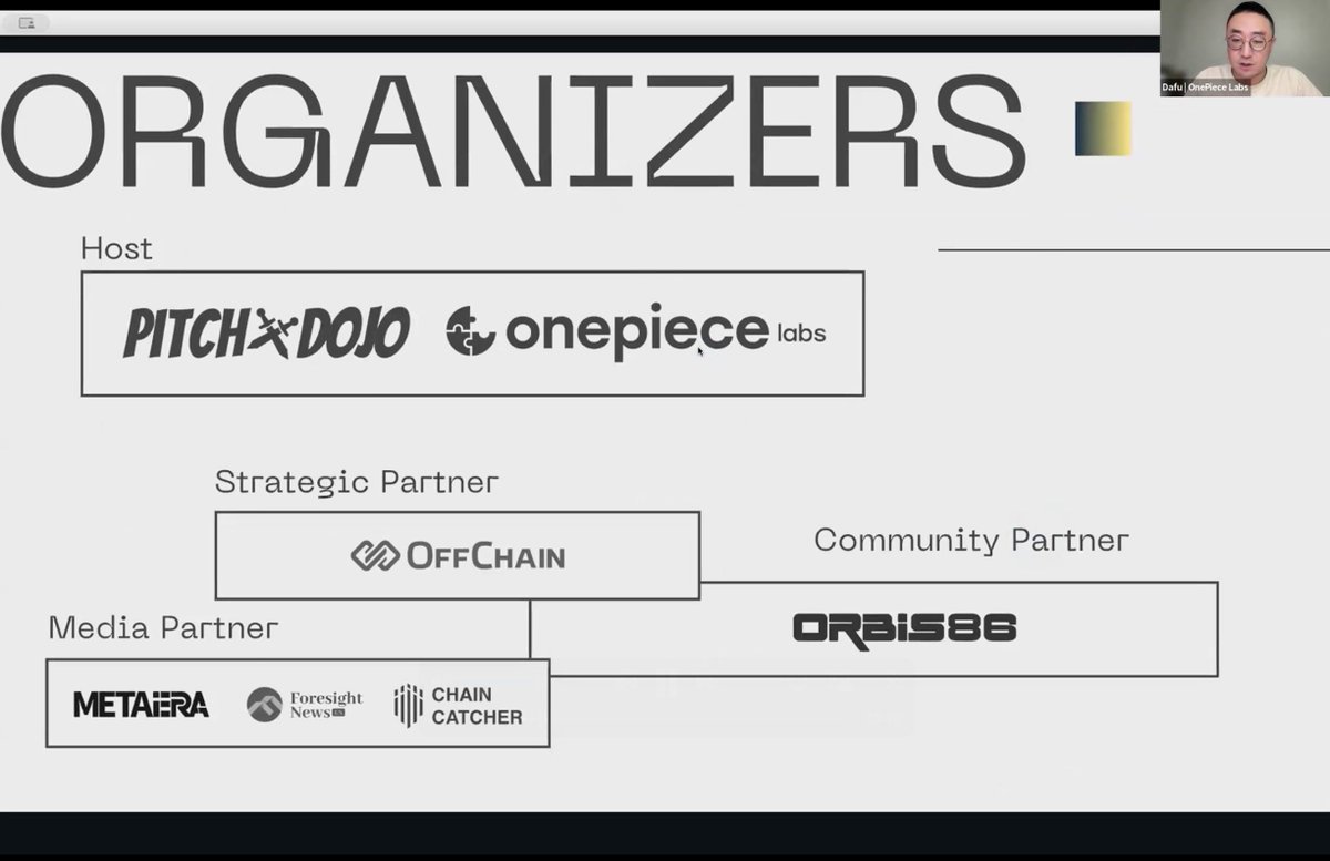 5️⃣Shoutout to our allies who make Pitch Dojo possible 🙏

Community Partner: <a href="/orbis86_x/">𝐎𝐫𝐛𝐢𝐬𝟖𝟔.𝐡𝐛𝐚𝐫.𝐞𝐭𝐡</a> 
Media: <a href="/MetaEraHK/">ME</a> , <a href="/ForesightNewsEN/">Foresight News Global</a> , <a href="/ChainCatcher_/">ChainCatcher</a> 
Strategic Ally: <a href="/offchainglobal/">OffChain Global</a> 

Thanks for amplifying the builders shaping Web3’s future.