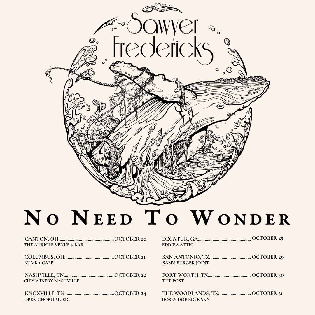 SawyerFrdrx's tweet photo. It’s October and I am touring! 🙌🏻 Here is the full list of shows on this tour! 😃 Please share! Hope to see you at one of the shows 🤟🏻 Tickets on #Bandsintown link here https://t.co/4jAIKZqTI3 https://t.co/F8cQBAzfKl
