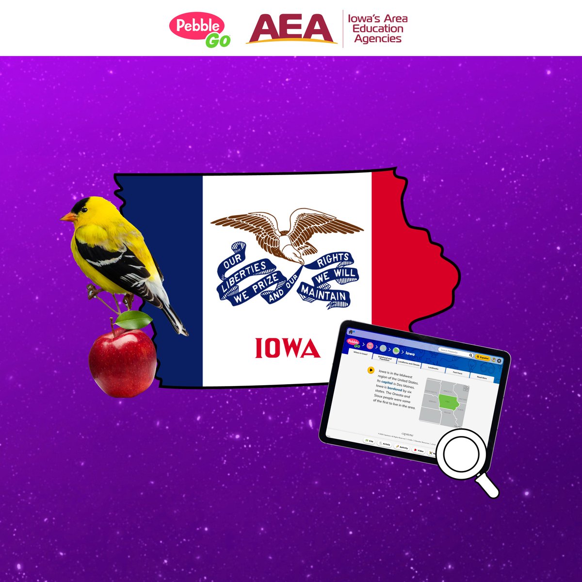 PebbleGoHQ's tweet image. Iowa educators: Did you know your school already has free access to PebbleGo through @iowa_aea? Explore hundreds of science resources for free today: ow.ly/qYuZ50WY831
#PebbleGo #IowaEducation #IowaReads #IAReads #ElementaryEd #Elementary #PebbleGoNext