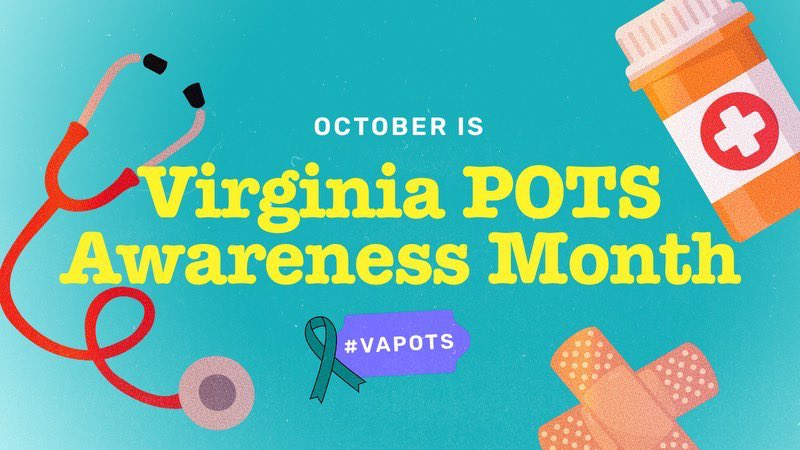 thedrmikejones's tweet photo. October is POTS (Postural Orthostatic Tachycardia Syndrome) Awareness Month. Take this time to inform your friends, neighbors, co-workers about the signs and symptoms of this illness. You don’t need to be a doctor to save someone’s life. #VAPOTSAwareness https://t.co/YrYoexasNA