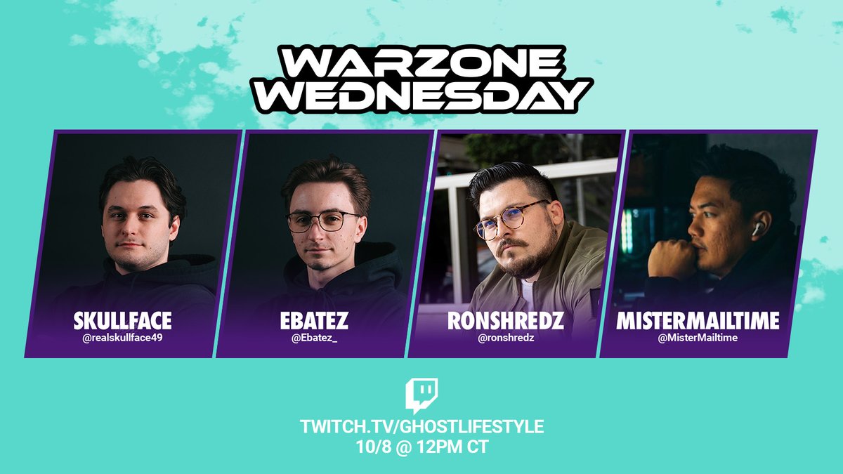 a whole lot of giveaways with this squad... just sayin'

🟣 twitch.tv/ghostlifestyle