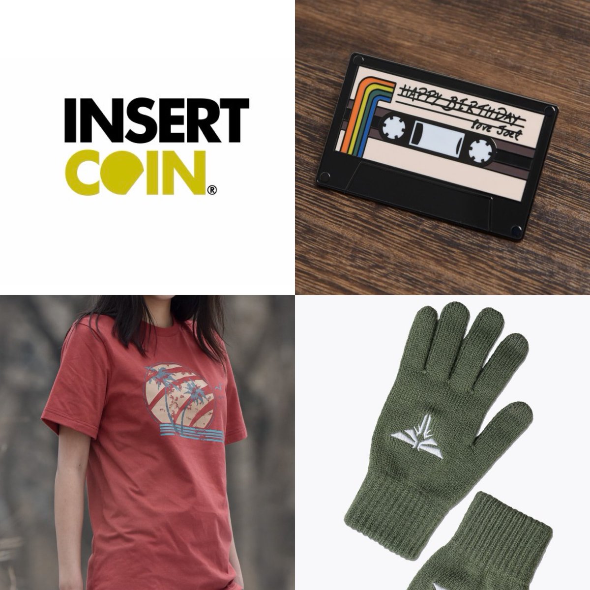 NaughtyDogWorld's tweet photo. Insert Coin Clothing has the Ellie Sunset Anniversary Edition Tee and the Ellie Birthday Cassette Pin back up for pre-order and has also added a new item to their The Last of Us range with the Fireflies Gloves 

https://t.co/Lv9PVTO1k5

#TheLastofUs https://t.co/dB3FjOtw7M