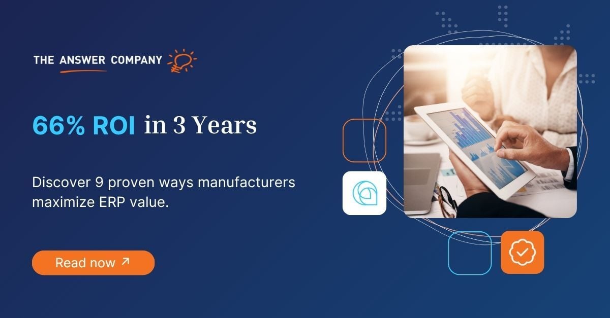 Forrester found Acumatica delivers 66% ROI in 3 years with a 16-month payback, but results like that take the right approach.

Our blog shares 9 ways manufacturers can boost ERP ROI and cut downtime.

#Manufacturing #ERP #ROI #SupplyChain

Read the blog: hubs.ly/Q03MscSW0