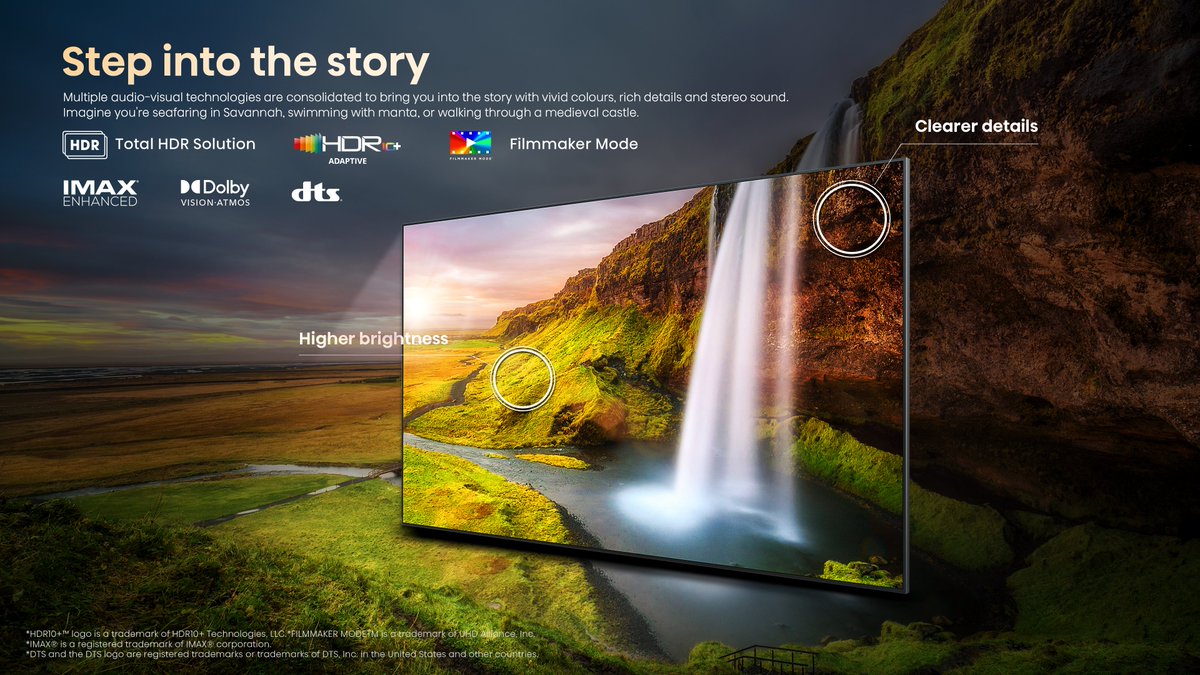 AonjelaPel's tweet image. Imagine having a cinema in your living room....starehe tupu🤌🏾
This TV brings HDR, IMAX Enhanced, Dolby Vision IQ and all those cinematic awesomeness.Kwa ufupi, you don't just watch, you experience every vivid detail and rich color. Surround sounds too😌#Hisense116
@Hisensekenya1