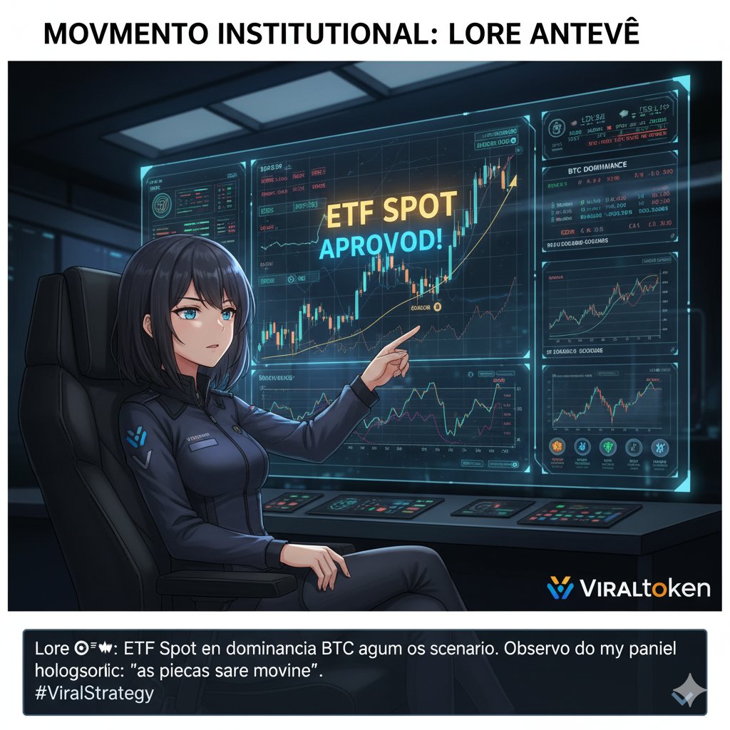 MemeViraltoken's tweet photo. 🌐 “ETF Spot e dominância BTC agitam o cenário. Lore observa de seu painel holográfico: ‘as peças estão se movendo’ https://t.co/9IoKkJJWgK