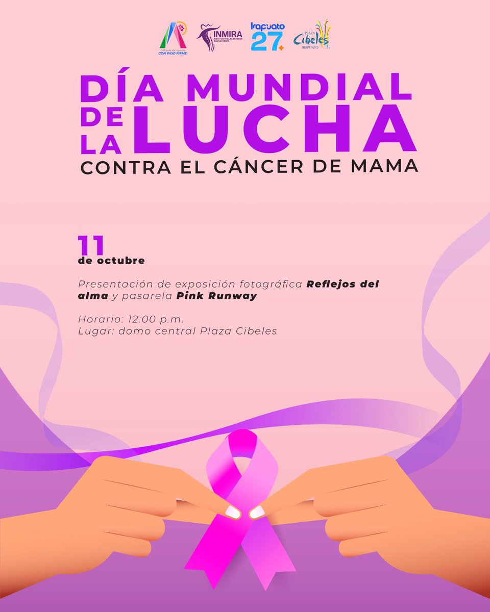 ✨💕 Cada historia cuenta, cada mirada inspira.
Este 11 y 12 de octubre conmemoramos el Día Mundial de la Lucha contra el Cáncer de Mama, celebrando la fuerza, esperanza y amor propio de todas las mujeres.

Honremos la vida y hagamos conciencia sobre la detección oportuna. 💖