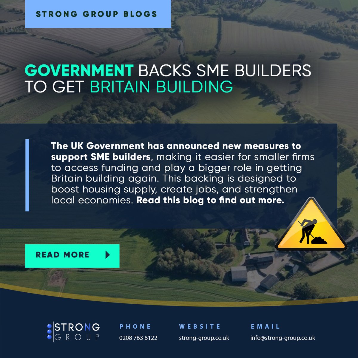 💡 The UK Government is stepping up to support SME builders. Click here to read the full blog strong-group.co.uk/government-bac… ⬅️ 🚧👷 If you’re an SME builder looking  qualified staff to deliver your projects. Call 020 8763 6122 📲

#UKConstruction #UKjobs