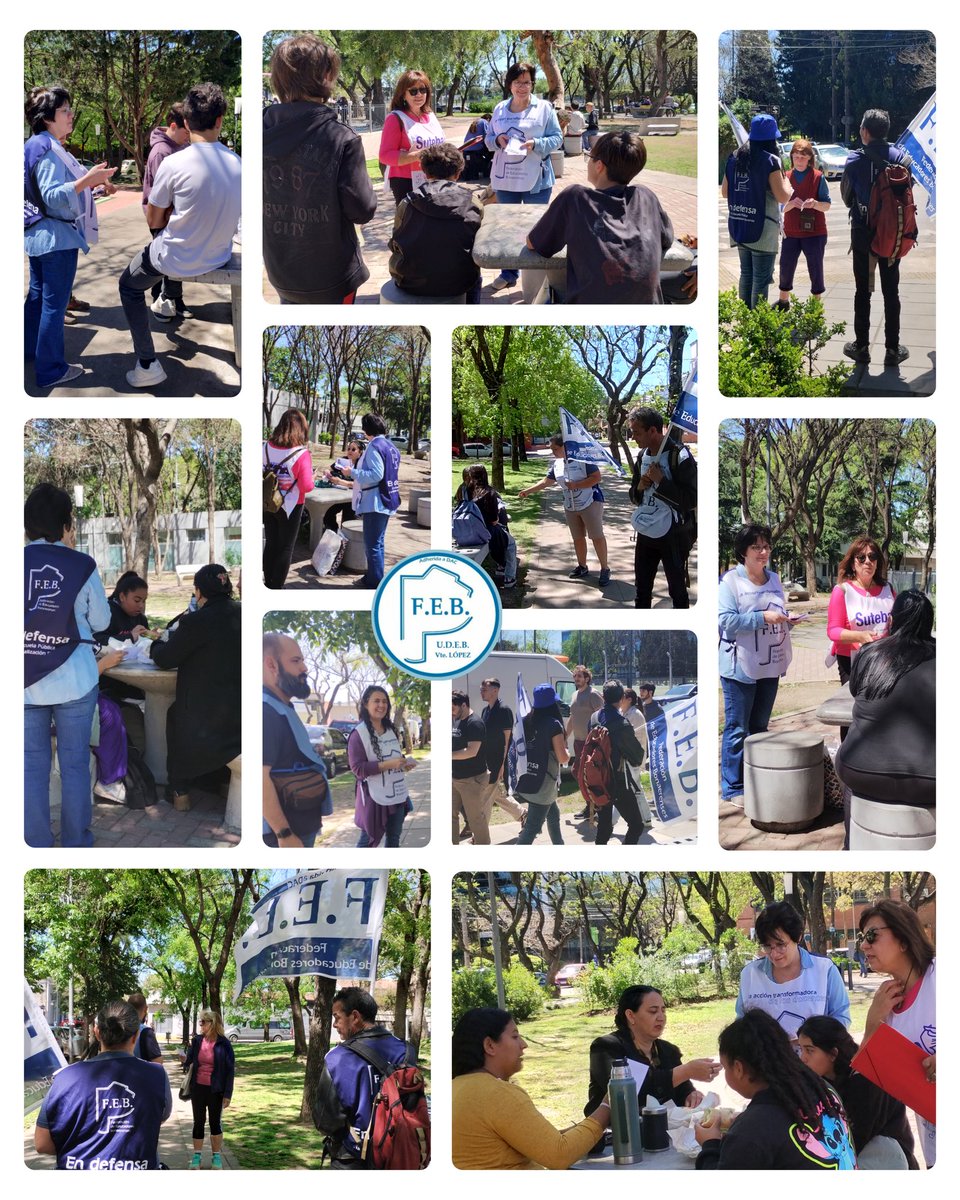 febudebvtelopez's tweet photo. 📸 Seguimos presentes en la Jornada de Protesta Distrital

Docentes de Vicente López participamos activamente en esta jornada de lucha, reclamo y visibilización frente al recorte y ajuste del Gobierno Nacional.

💪 Porque la educación no se ajusta, se defiende. https://t.co/fmD43iWDbb
